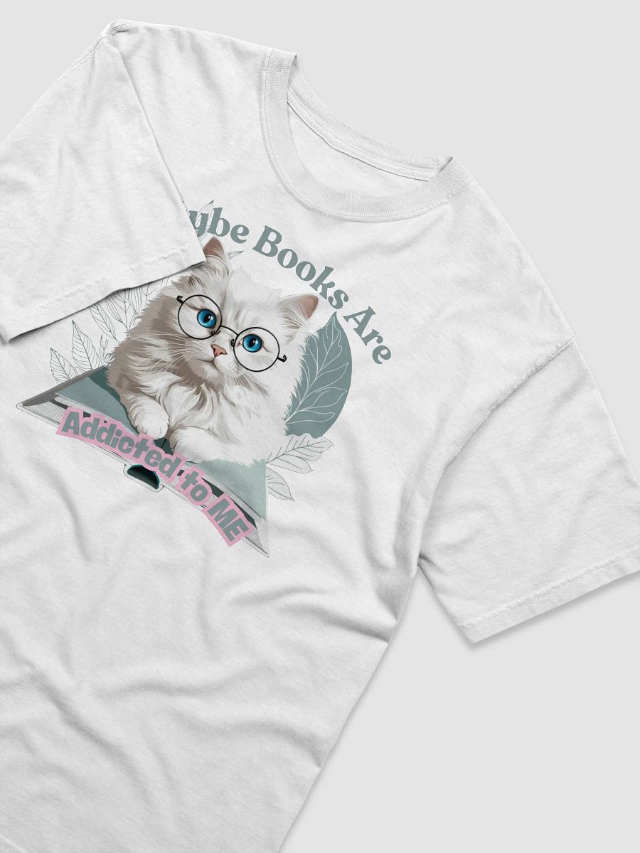 Bookworm Cat Graphic T-Shirt product image (14)