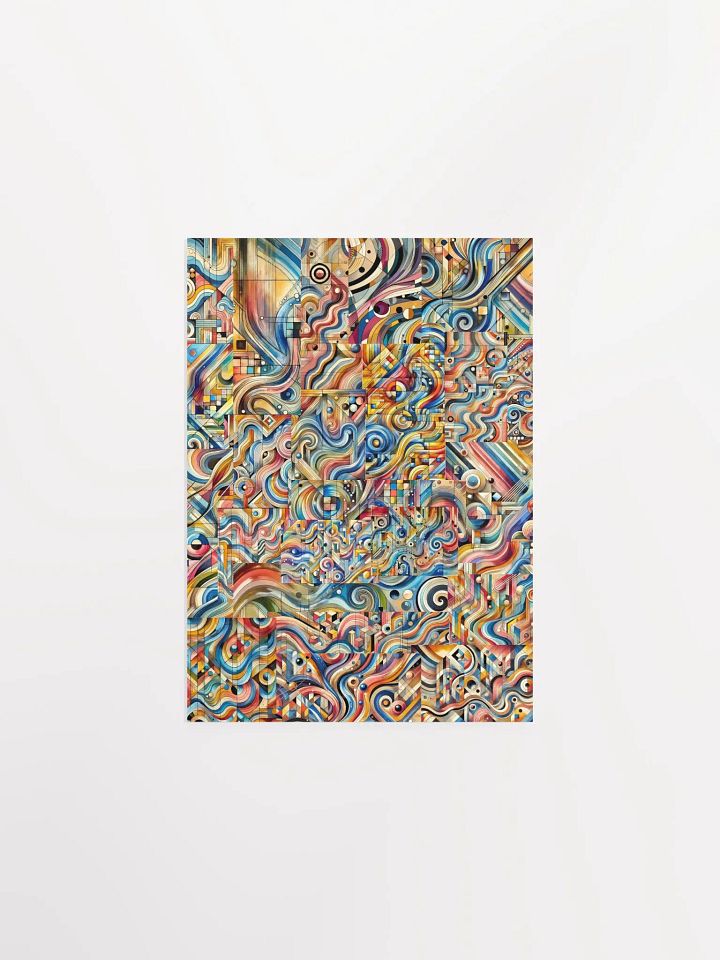 Swirling Geometric Abstract Poster product image (1)