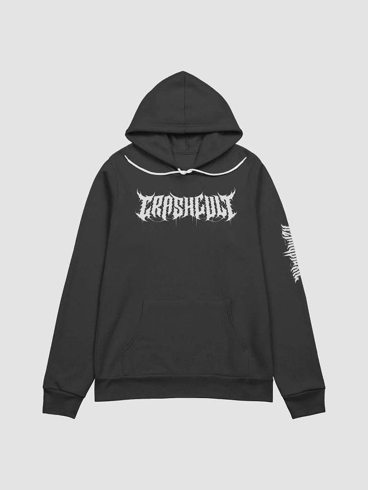 Crash Cult / ItzKryptoxic White on Black hoodie product image (1)