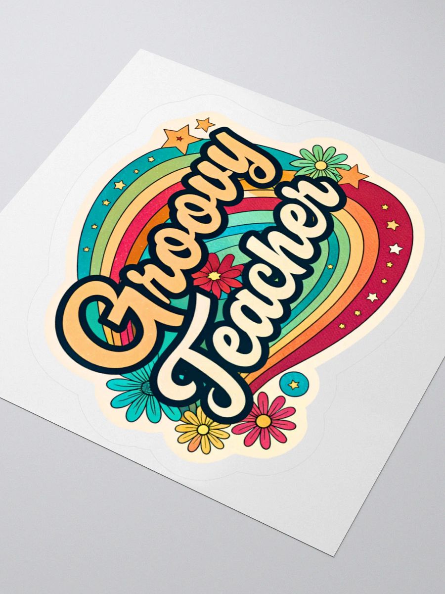 Retro Groove Kiss Cut Stickers product image (8)