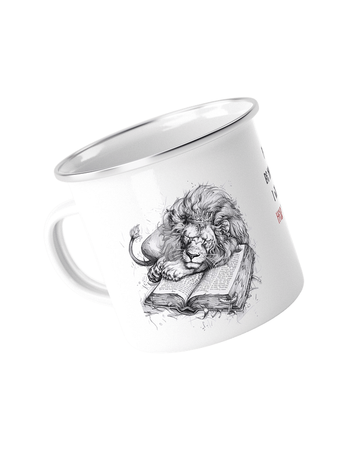 Lion's Wisdom Enamel Mug product image (2)