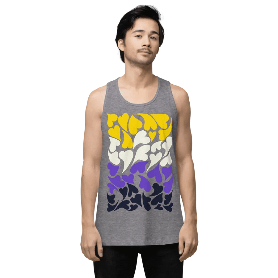 Nestled PRIDE Nonbinary Tank Top product image (1)