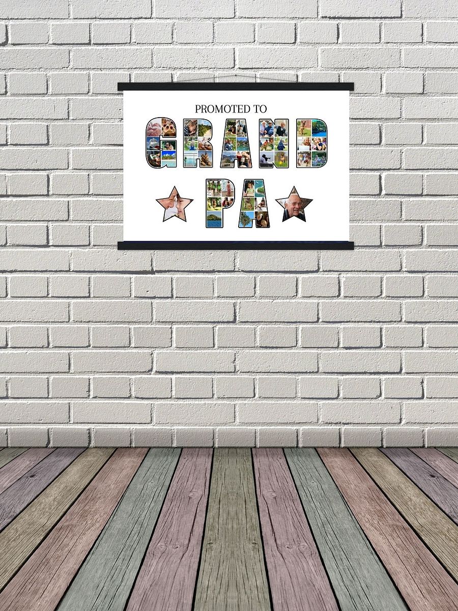 Promoted to Grandpa Photo Collage Canva Template product image (6)