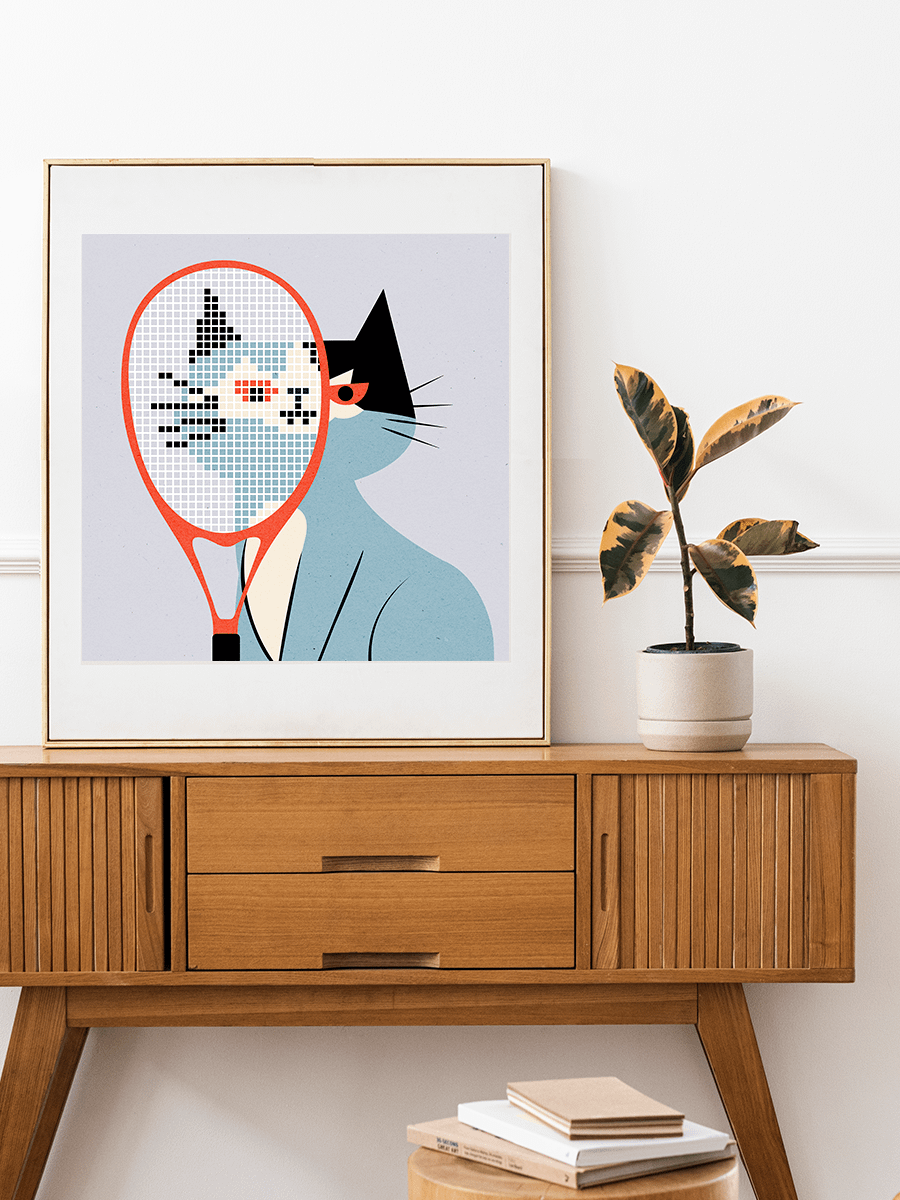 Tennis Racket Art Print product image (6)