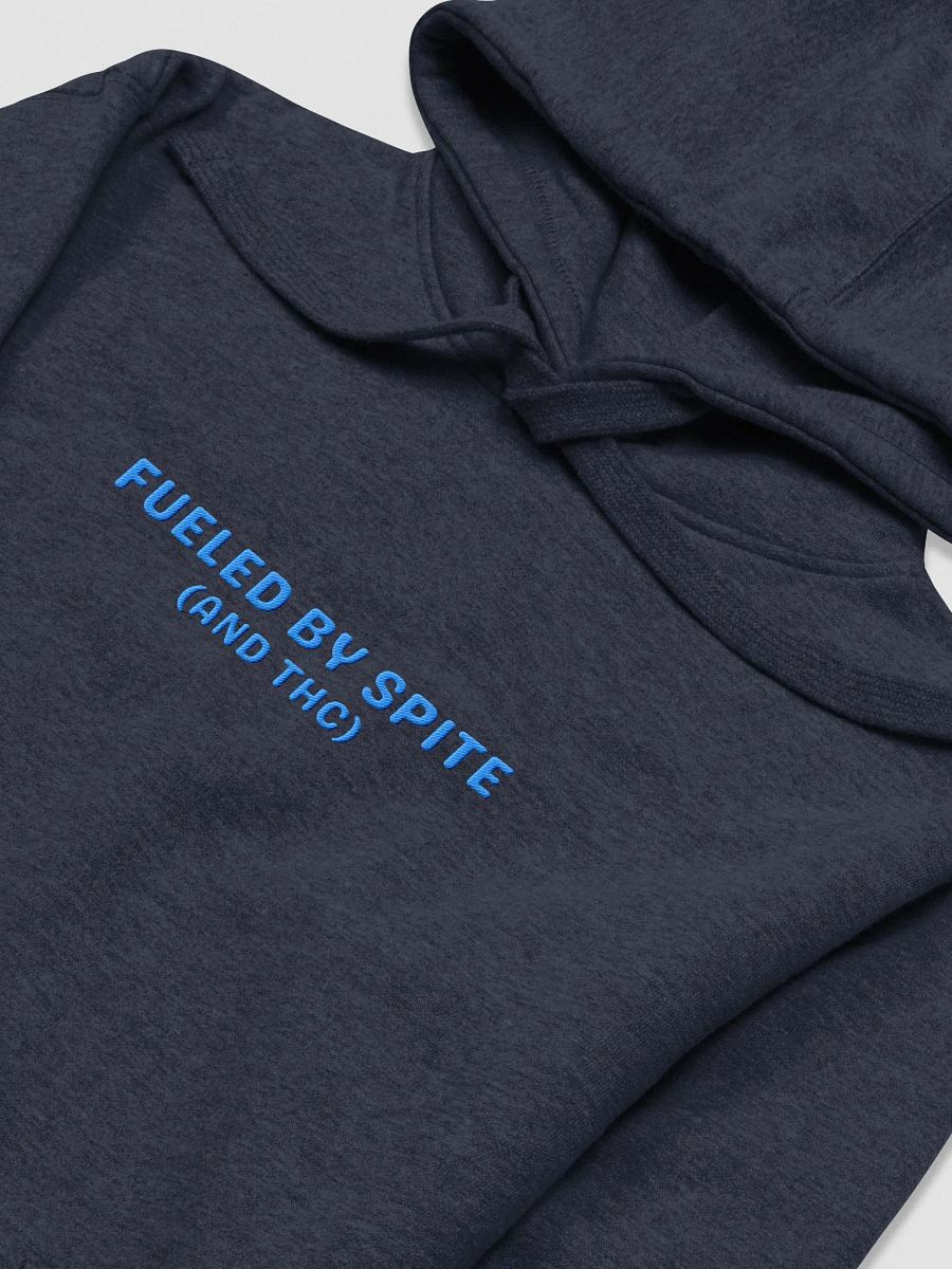 FUELED BY SPITE (aqua thread) embroidered heavyweight hoodie product image (6)