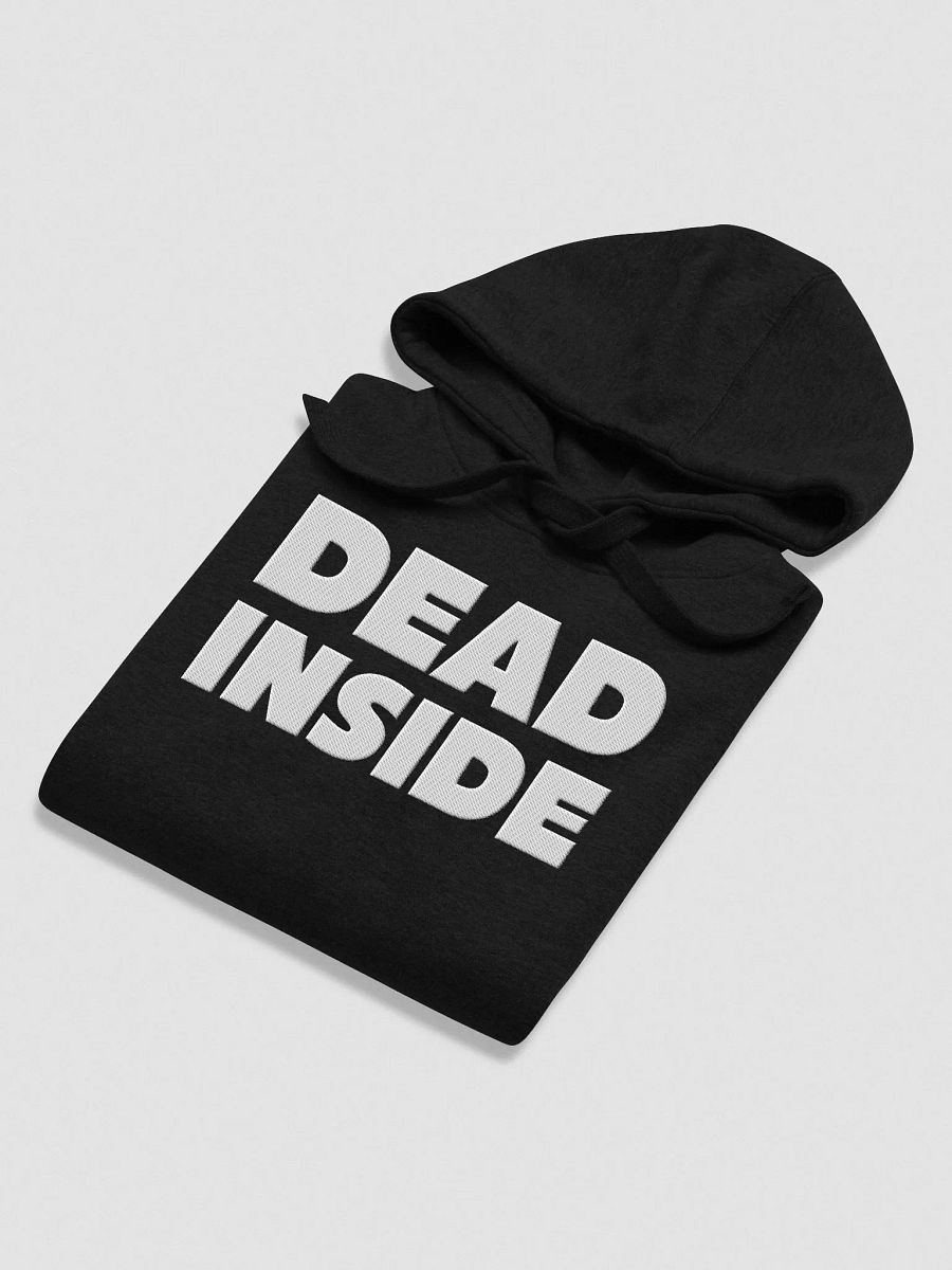 Dead Inside | Embroidered Essential Hoodie | White Logo product image (3)