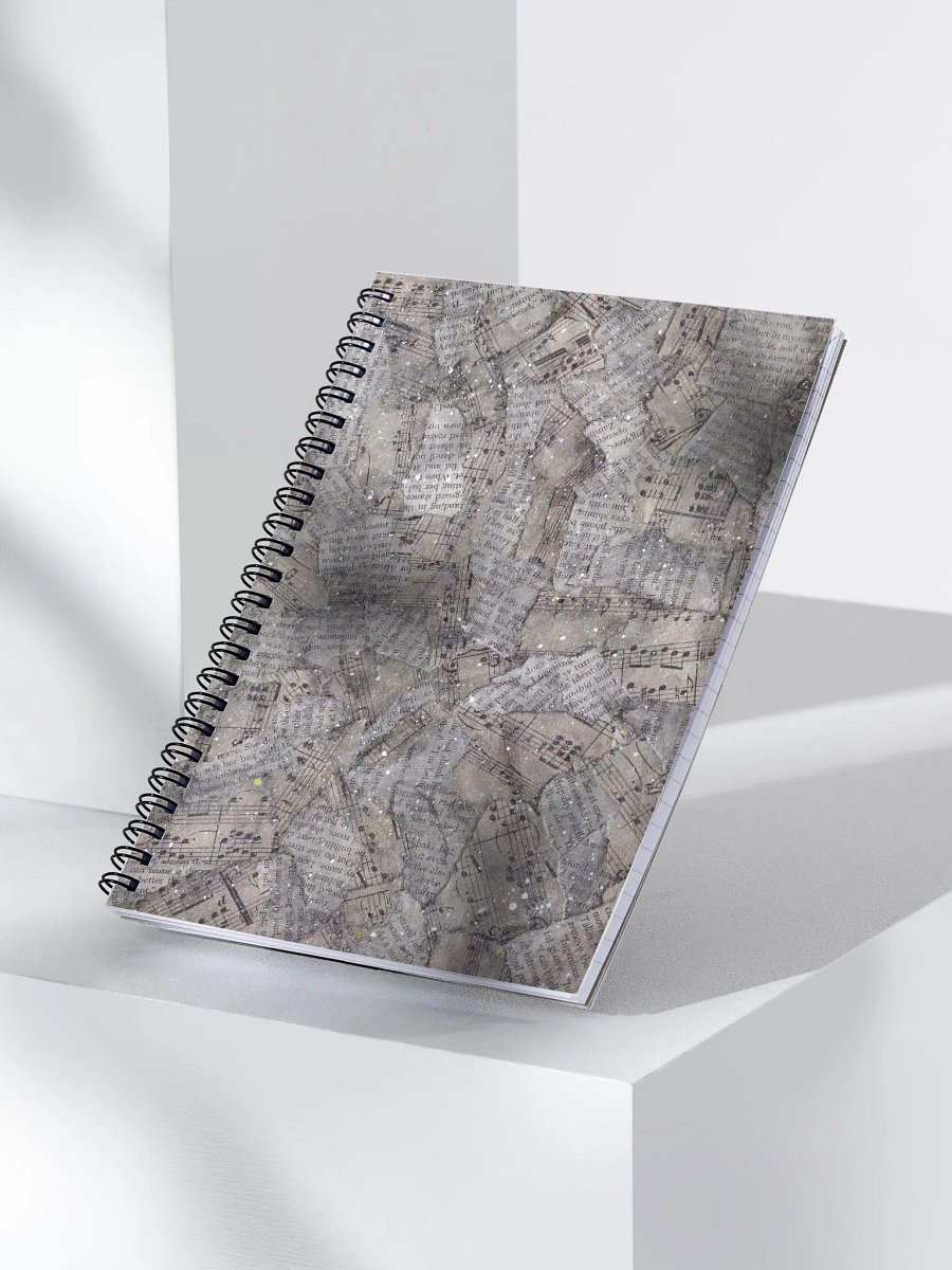 Universe of Words and Music Spiral Notebook product image (3)