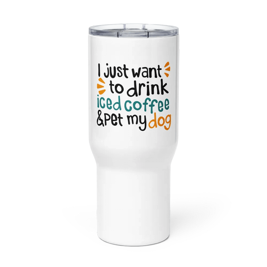 Iced Coffee & Dog - Travel Mug With a Handle product image (1)