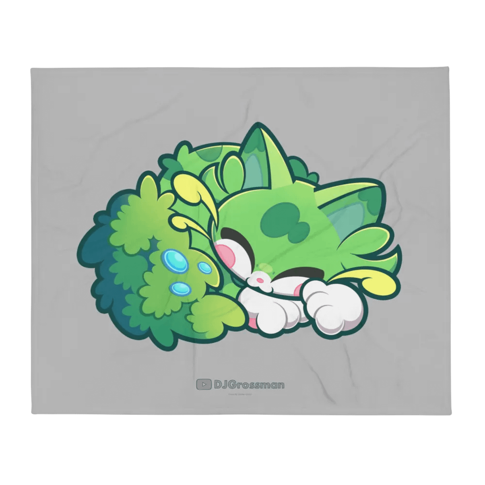 Sleeping Chloe • Throw Blanket (Silver) product image (1)