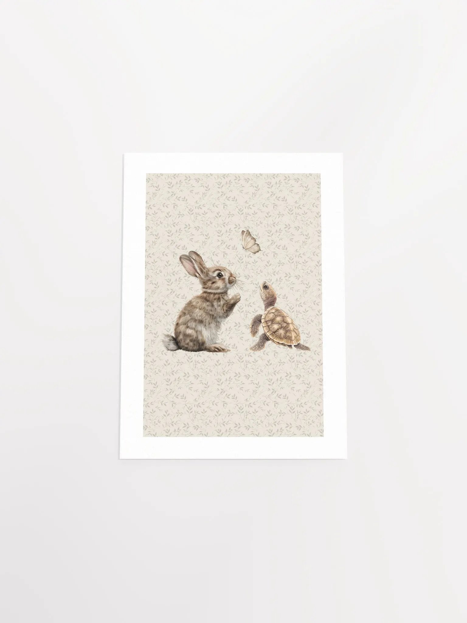 Boho Bunny and Turtle Nursery Print product image (5)