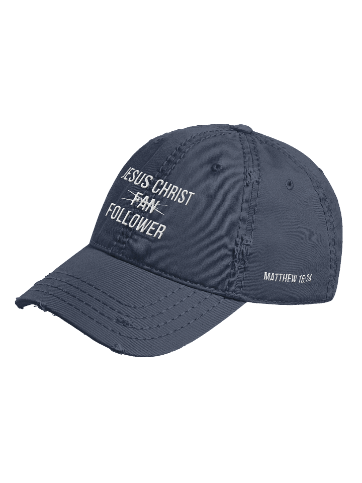 Jesus Christ Follower Otto Distressed Dad Hat product image (6)