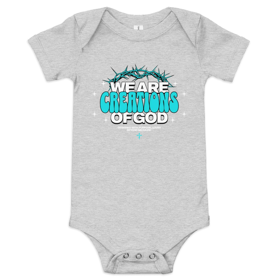 We Are Creations of God Baby Onesie product image (1)
