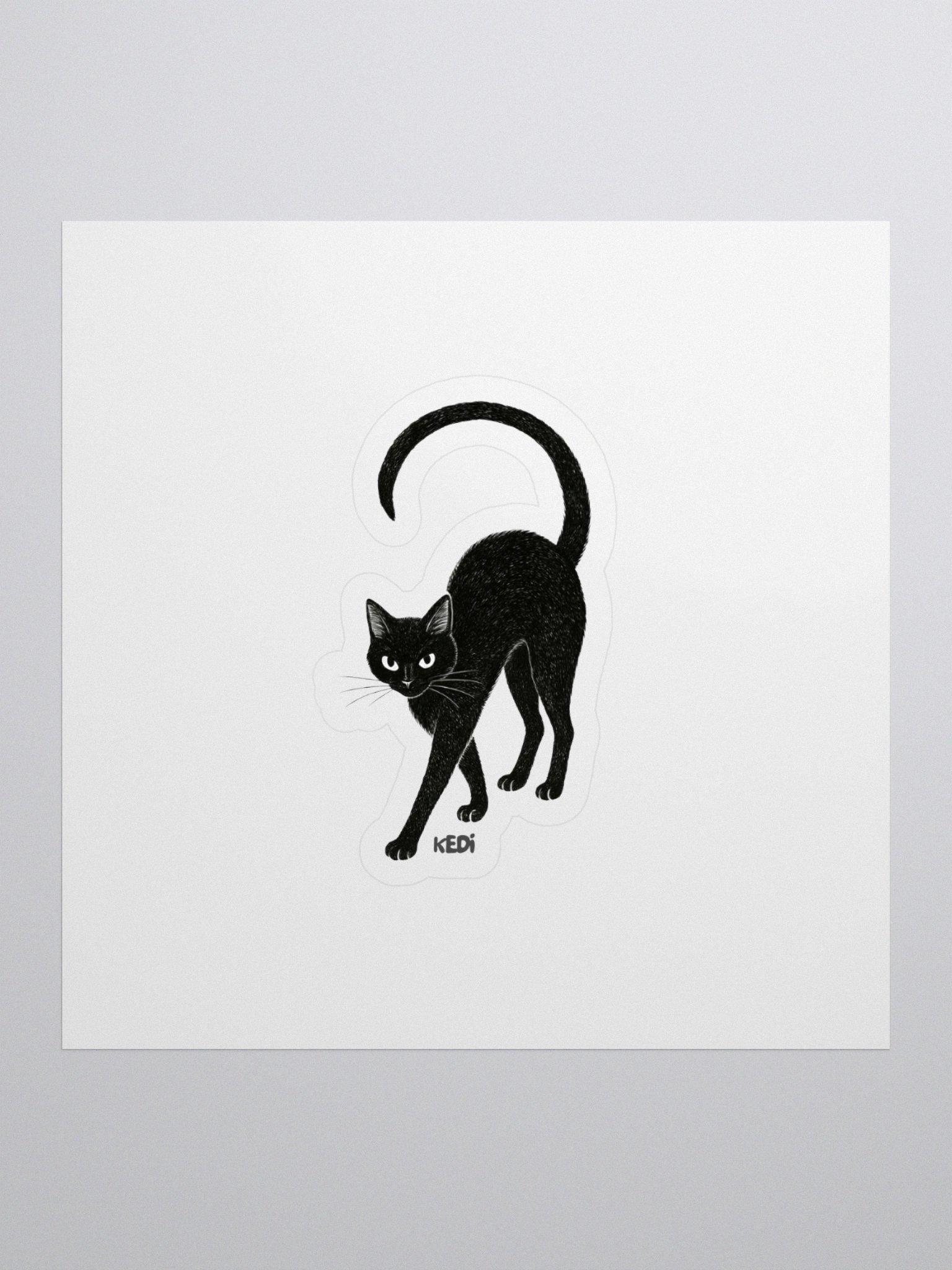Mystic Cat Kiss Cut Stickers product image (1)