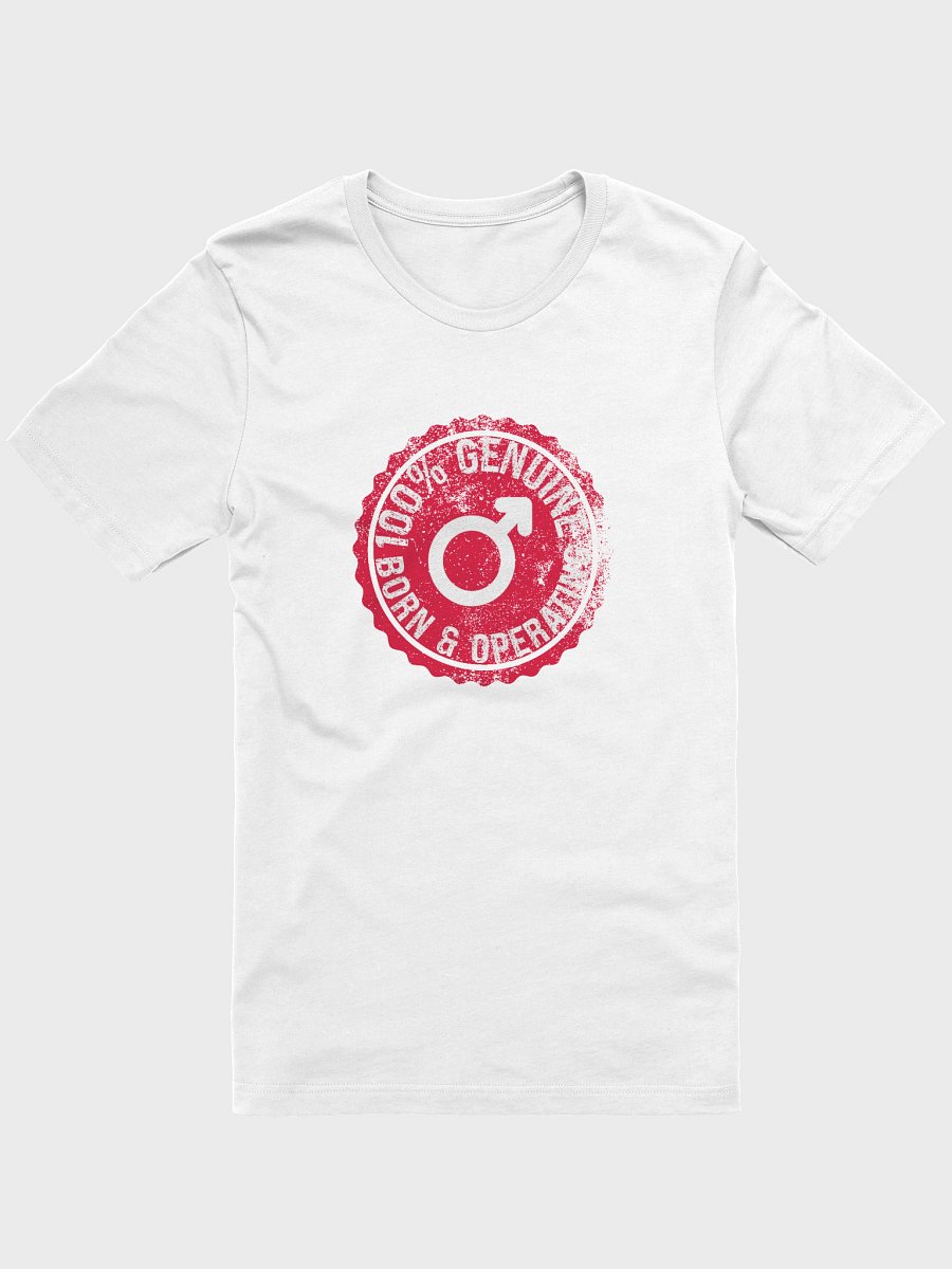 "100% Male" T-shirt - White product image (1)