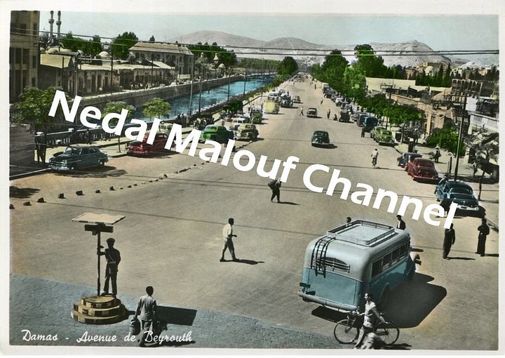 صورة رقمية : شارع القوتلي دمشق ستينيات القرن العشرين product image (1)