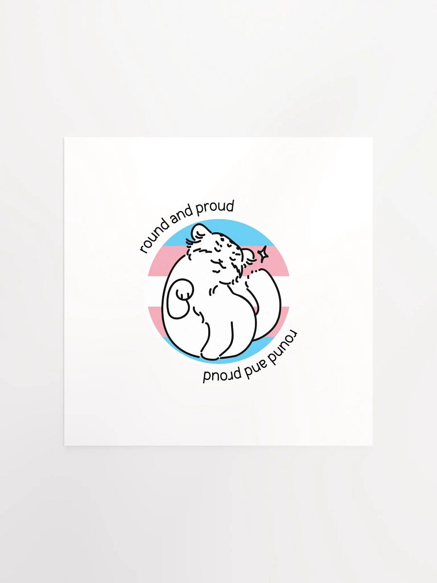 Round and Proud Manul Transgender Version - Matte Poster product image (1)