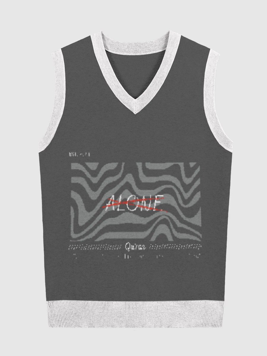 Call upon Me, I will respond to you. – 4060 | Unisex Knitted V-Neck Vest product image (4)