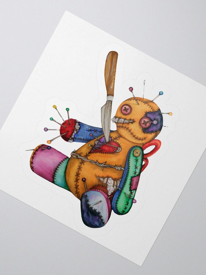 Stitches Voodoo Doll Kiss Cut Stickers product image (5)