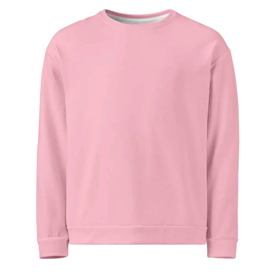 Plain Color Pink Sweatshirt product image (1)