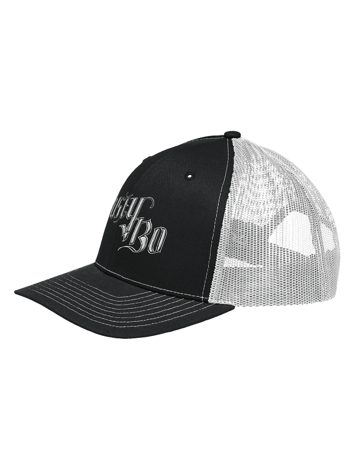 B&W Trucker Hat (Embroidered) product image (2)