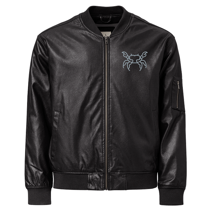 Stylish Stylized Crab Outline Bomber Jacket product image (1)