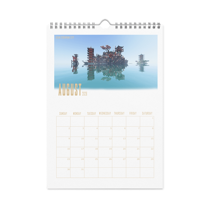 2026 Build Calendar product image (1)