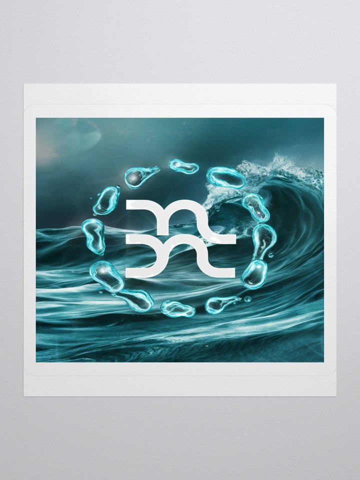 Exclusive Aquarius Zodiac Vinyl Sticker - Celestial Water-Bearer Art product image (1)