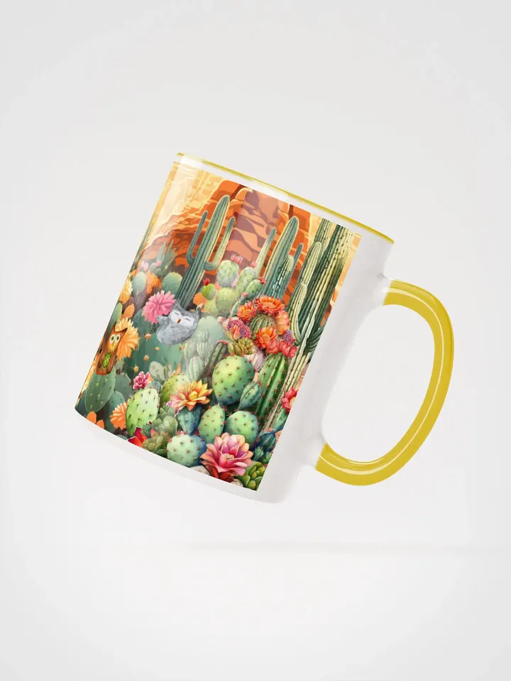 Desert Bloom: A Tale of Resilience Ceramic Mug | 11oz & 15oz | Nature-Inspired Drinkware product image (2)