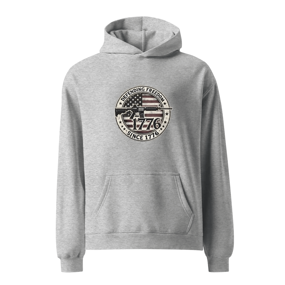 Premium Oversized Hoodie – “Defending Freedom Since 1776” product image (4)