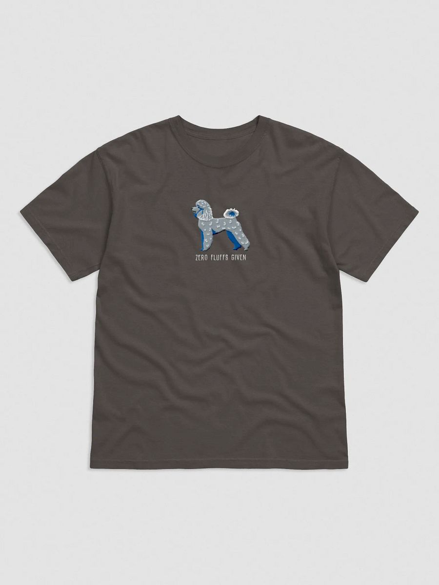 Zero Fluffs Given T-Shirt(Embroidered) of a Miniature Poodle(Blue) product image (5)