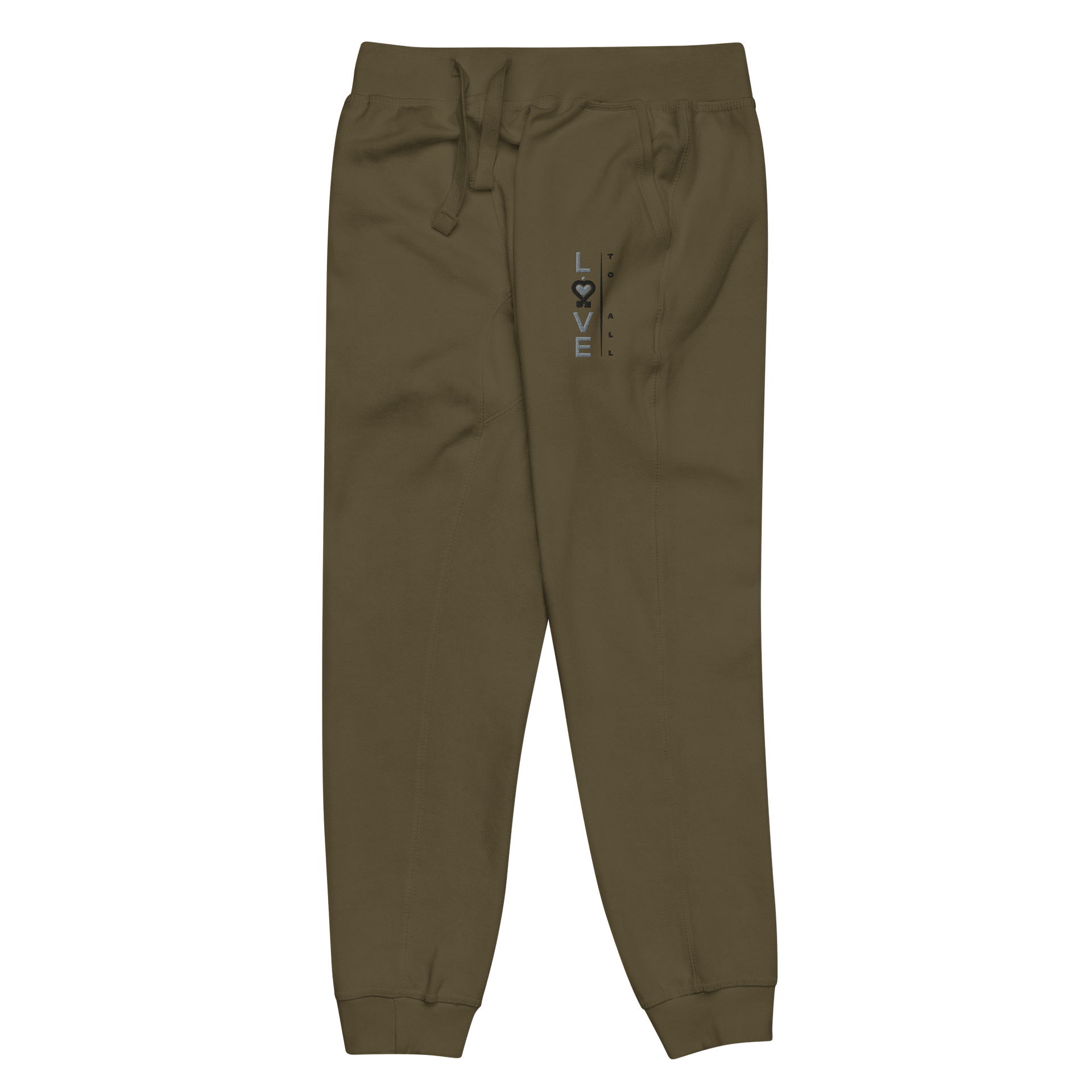 L2A 2025 Drab Slim Embroidered Fleece Joggers product image (5)