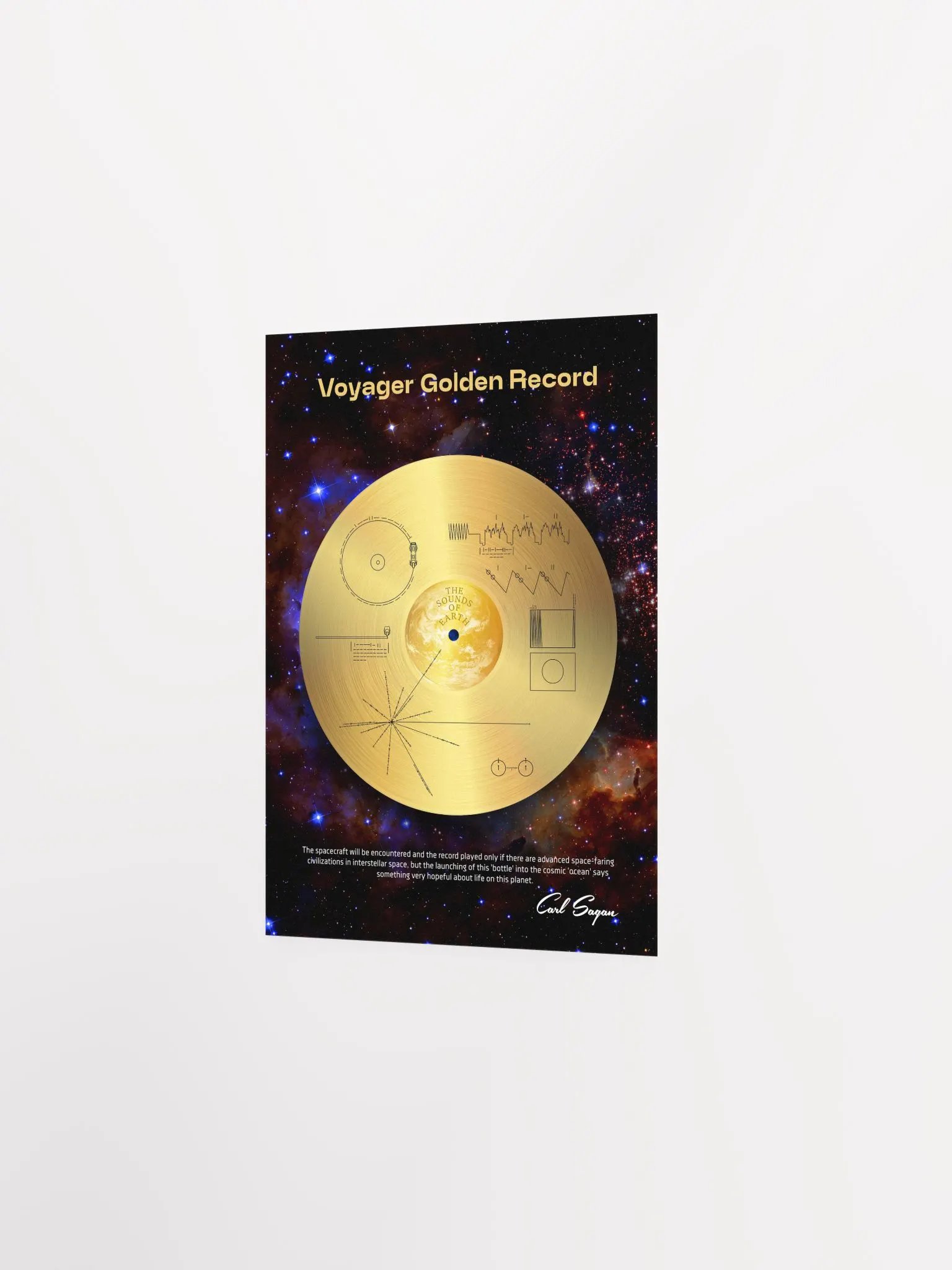 NASA Voyager 1 Golden Record — space poster, science print product image (7)