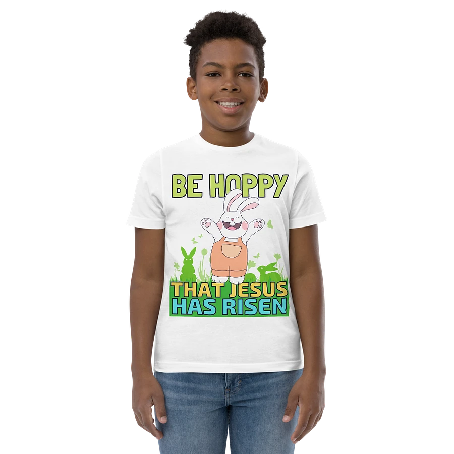 Be Hoppy That Jesus Has Risen Kids Easter T-Shirt product image (2)