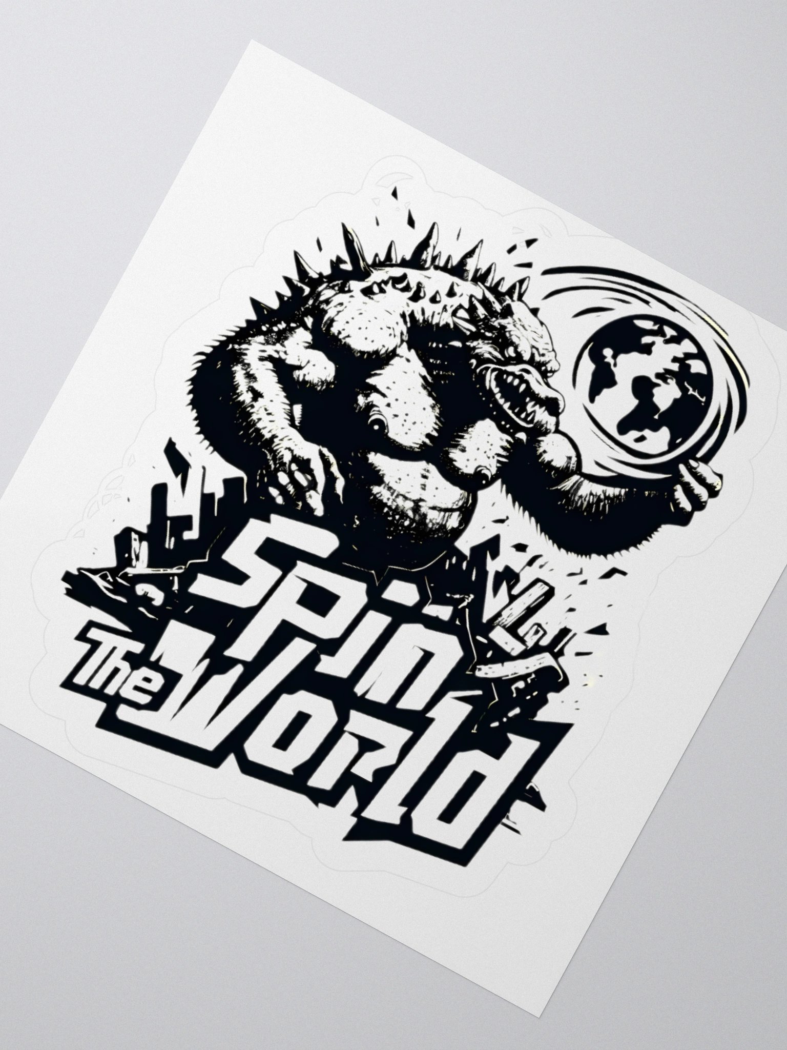 Dynamic Monster Spins the Globe Sticker product image (4)