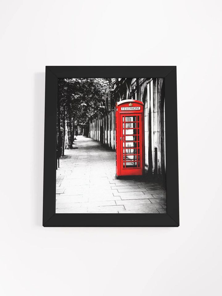 London Calling – Red British Telephone Box Framed Poster product image (4)