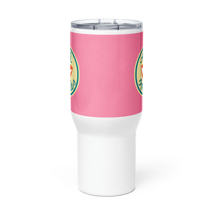 All Smiles Pink Insulated Travel Mug with a Handle product image (2)