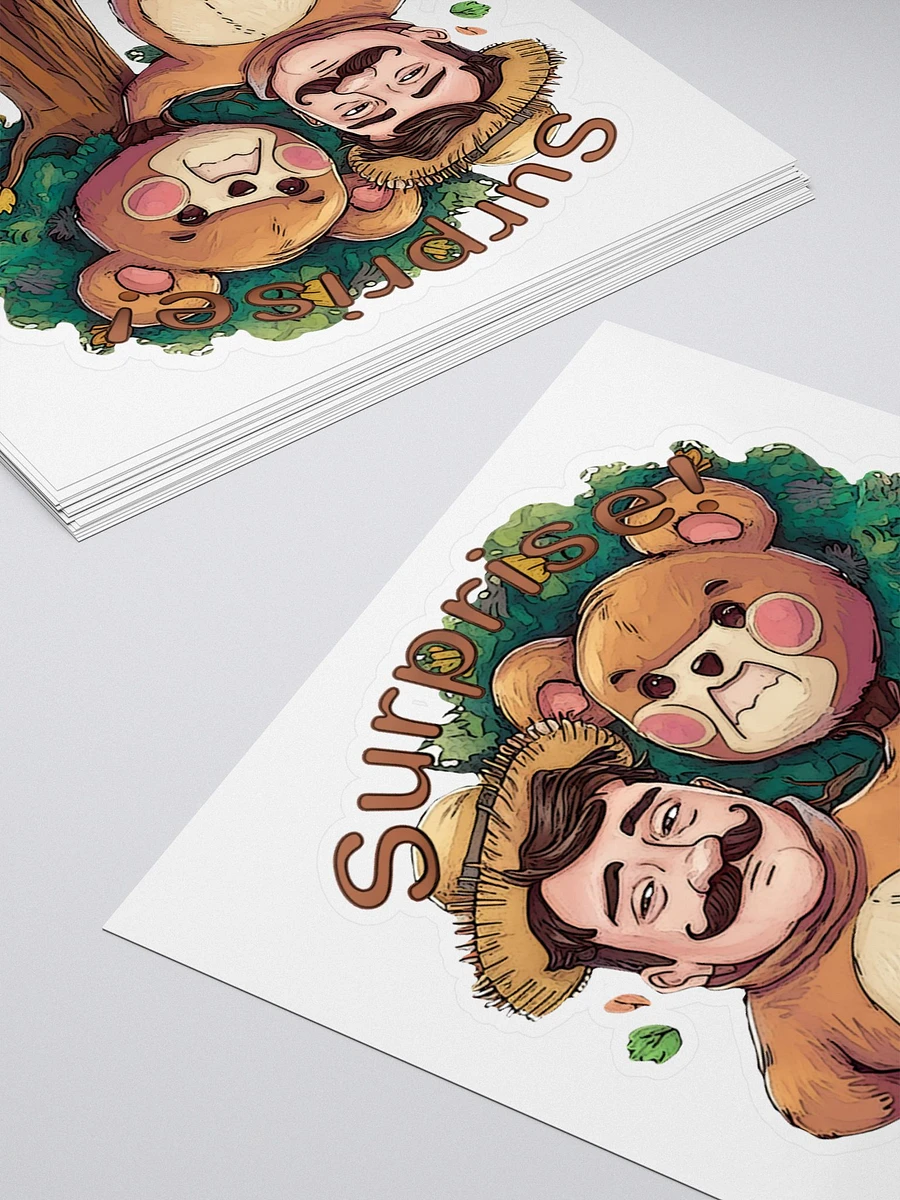 Surprise Bear Costume In The Woods Sticker product image (4)