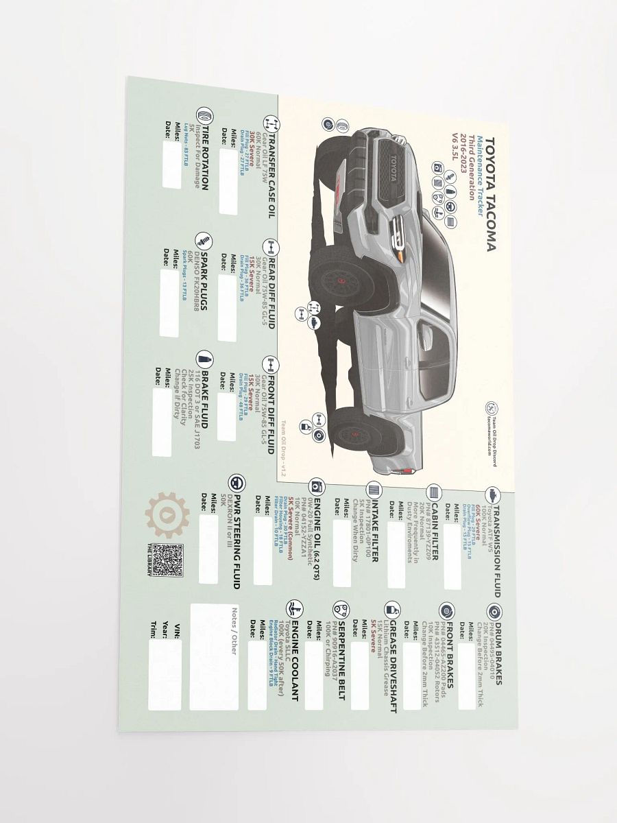 3RD GEN MAINTENANCE TRACKER V1.2 - Silver / Cement product image (3)