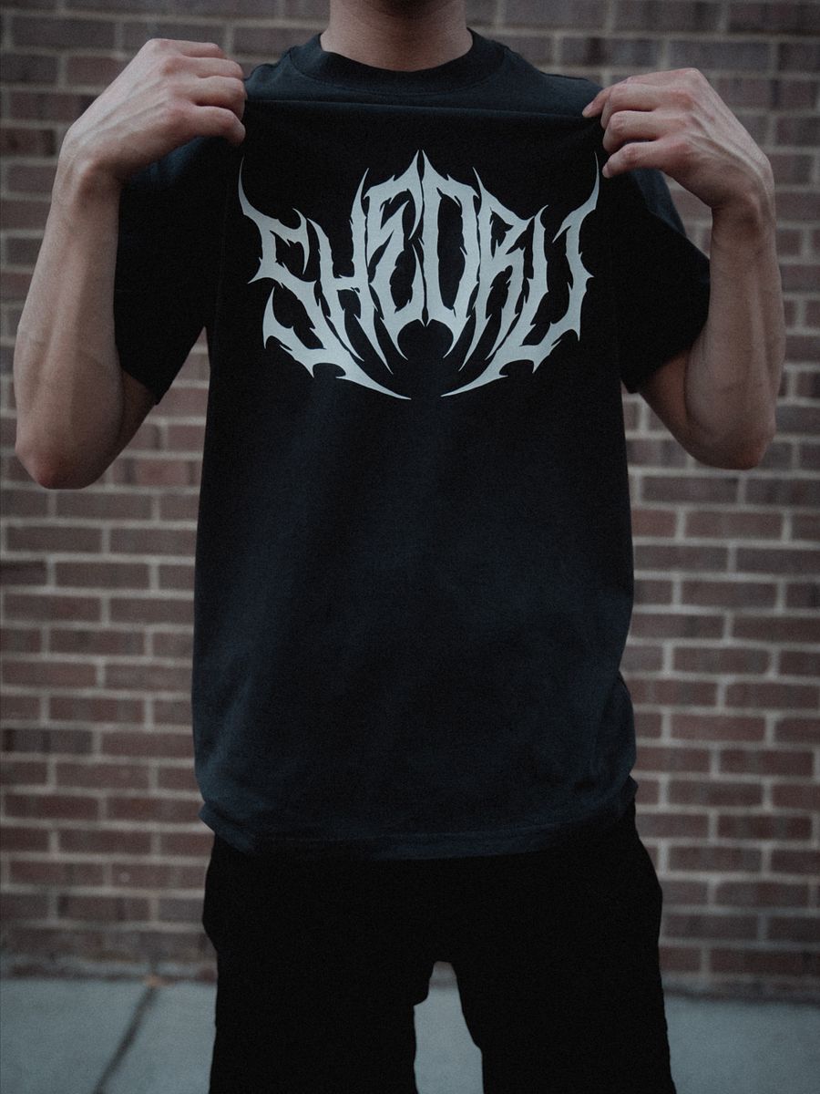 Death Metal Oversized Faded Tee - Black product image (2)