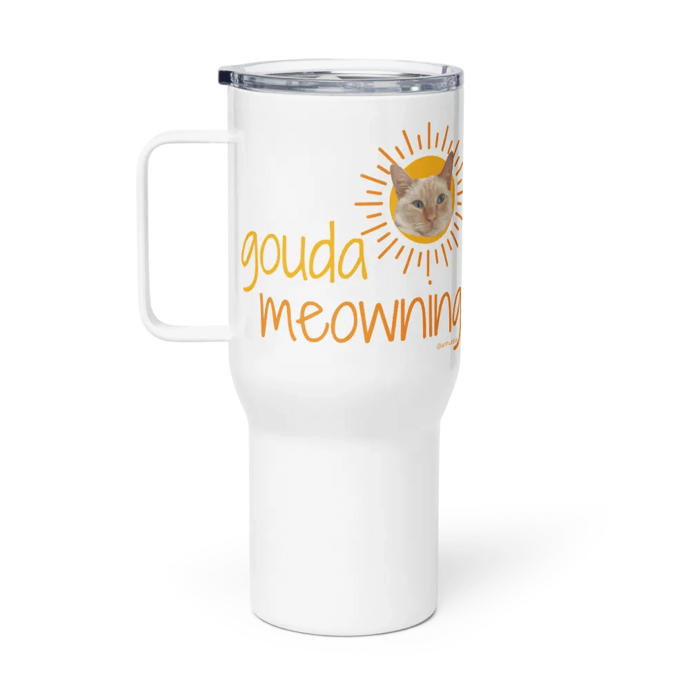 Gouda Meowning Travel Mug product image (1)