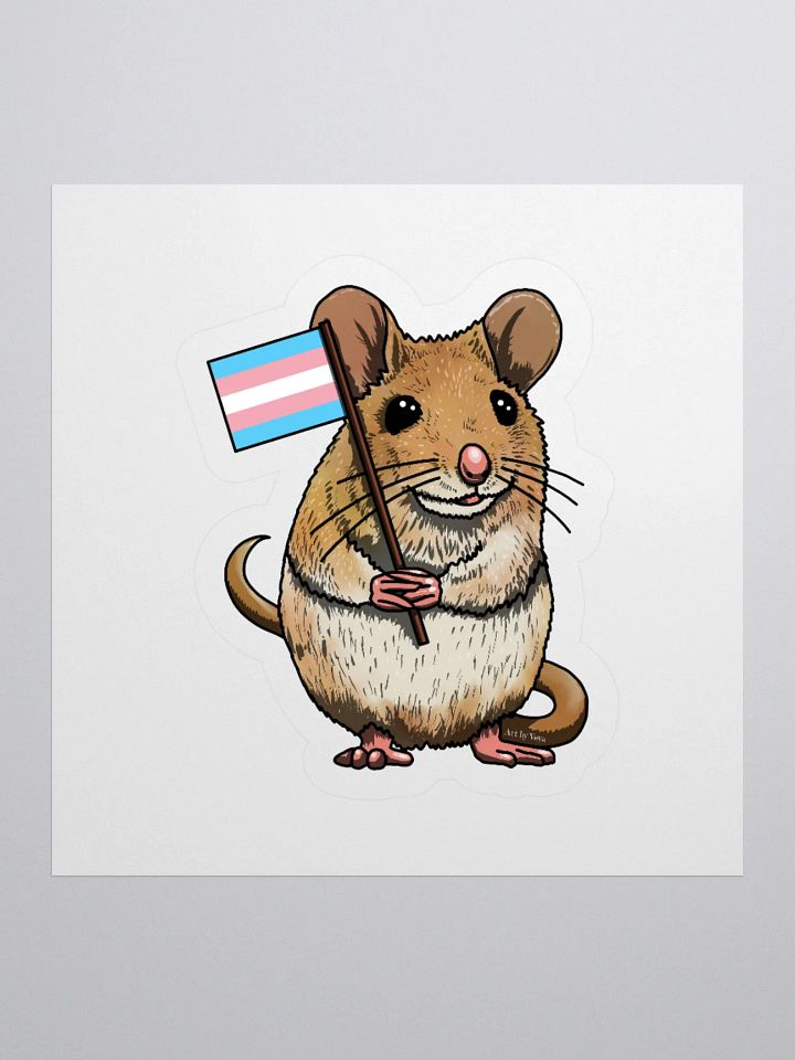 Trans Mouse Kiss Cut Stickers product image (1)
