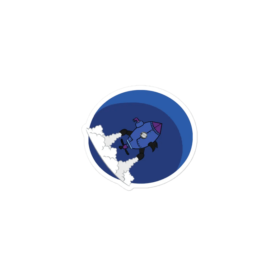 RamJet's Submarine Rocket Logo Magnet product image (1)