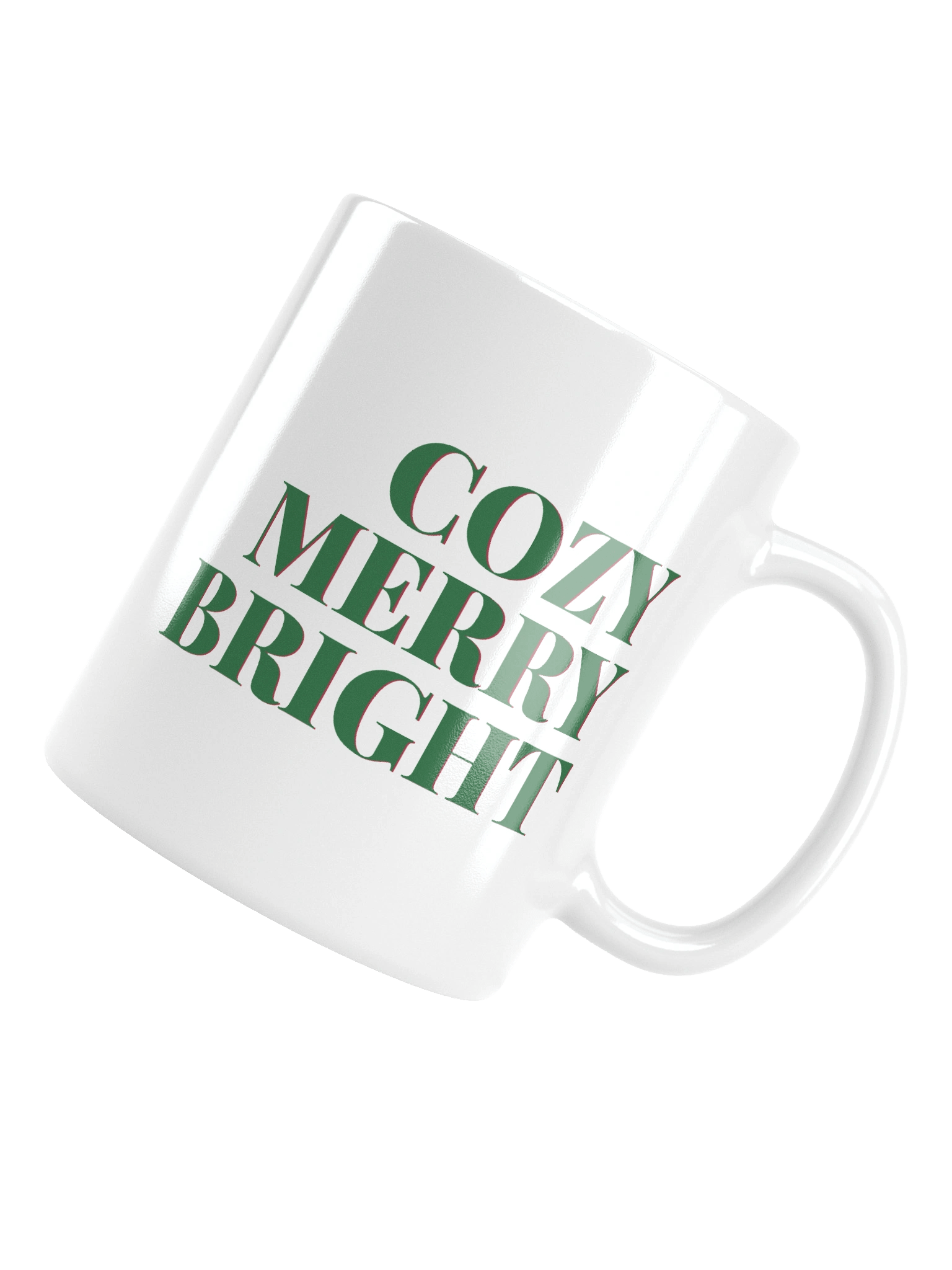 Cozy Merry Bright Christmas Typography Mug product image (1)