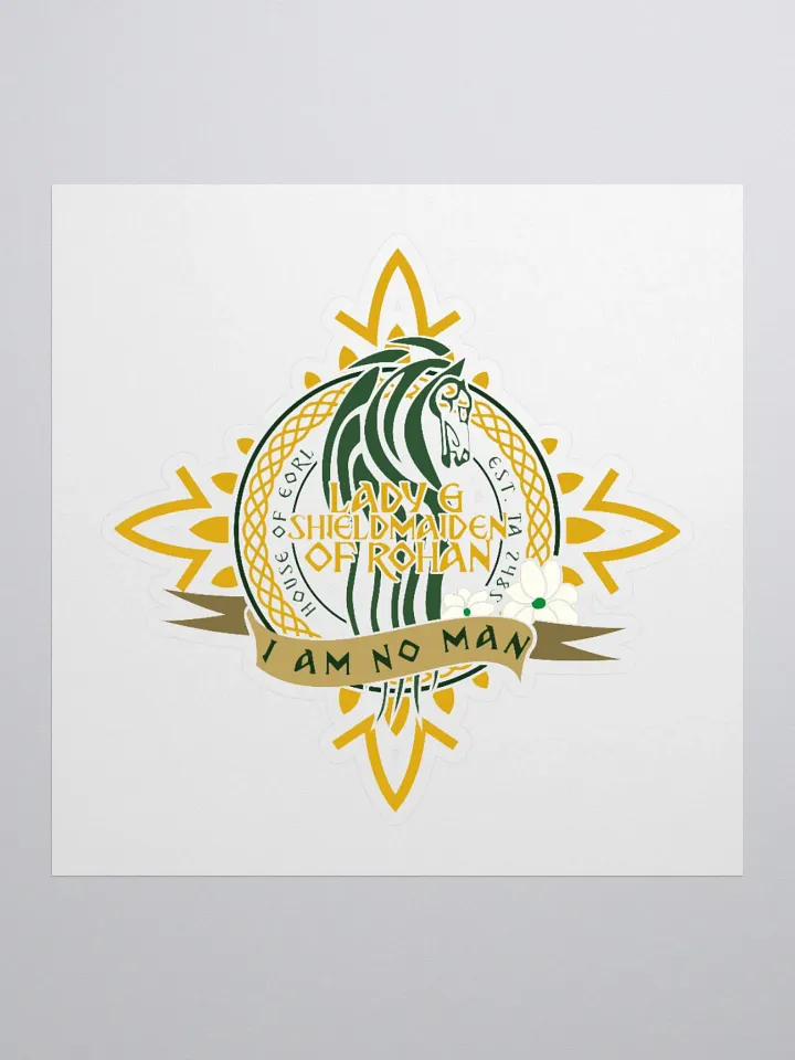 Lady & Shieldmaiden of Rohan Sticker | Éowyn Quote product image (1)