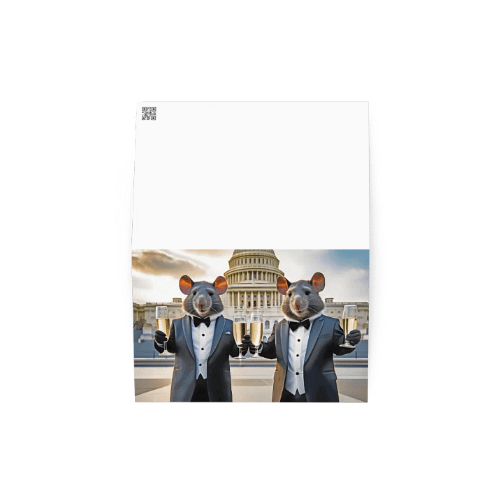 Two Cute Rats Celebrating at the US Capitol product image (2)