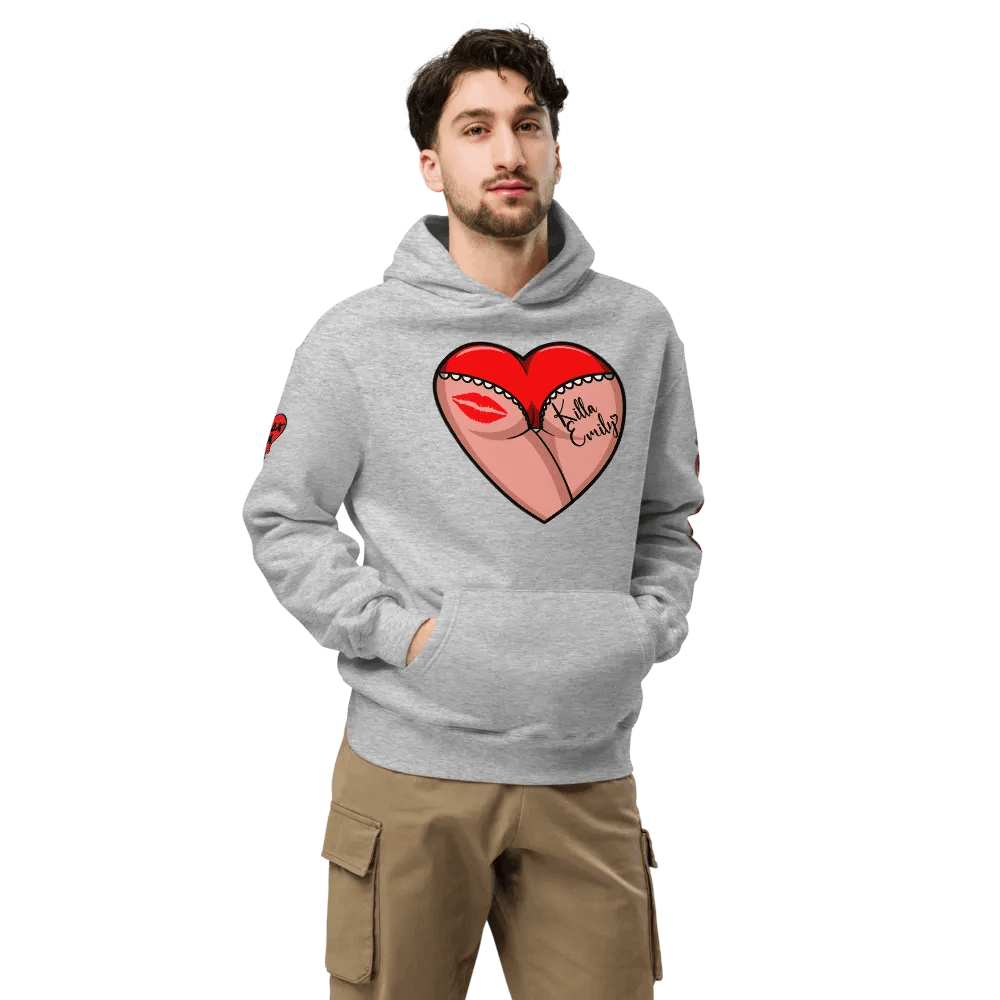 UNISEX HOT BOX FAM KILLA_EMILY RED HEART BUTT LOGO product image (37)