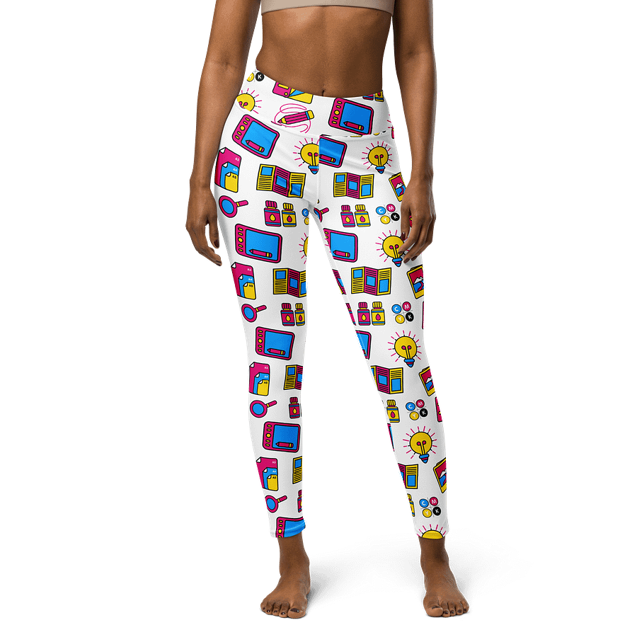 Playful Palette High-Waisted Leggings - Nostalgic Design Activewear product image (1)