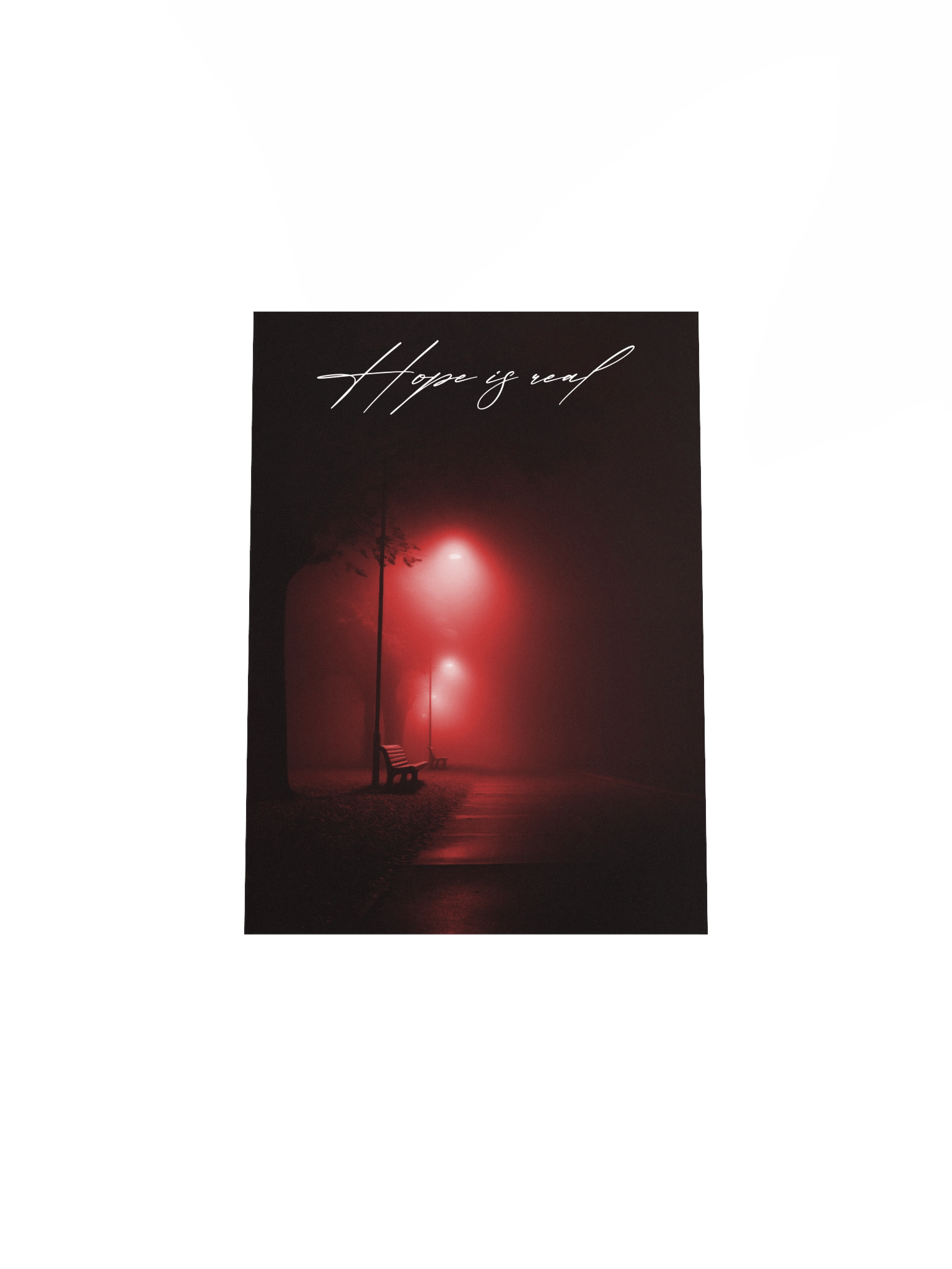"Hope is real" Handwritten Matte Poster product image (20)