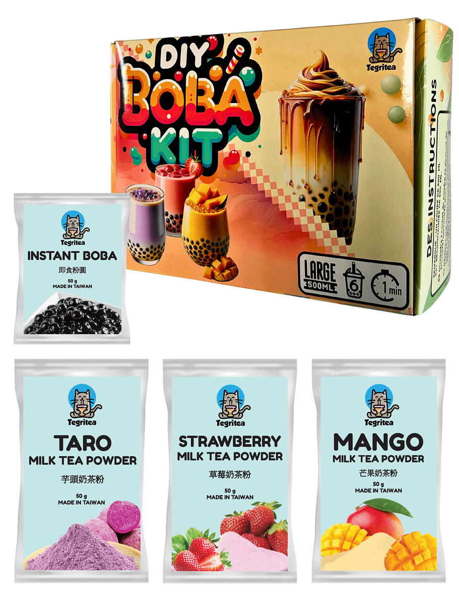 Strawberry/Mango/Taro Milk Tea Kit (6 Servings) product image (1)