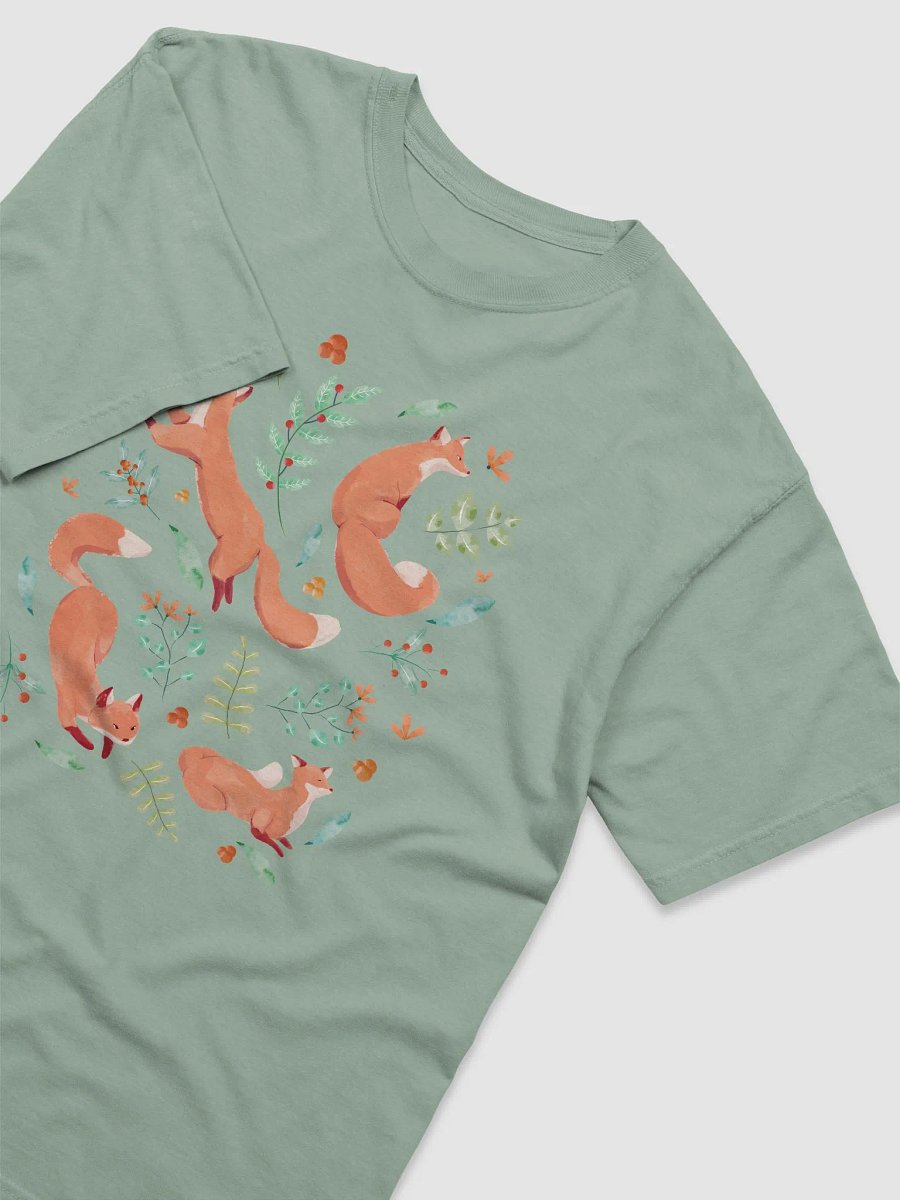 Cottagecore-Style Shirt of Watercolor Foxes | Cottagecore, Goblincore, and Forestcore-Inspired Fox T-Shirt product image (6)